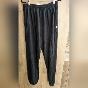 Champion Black Joggers Elastic Ankle Cuff Large